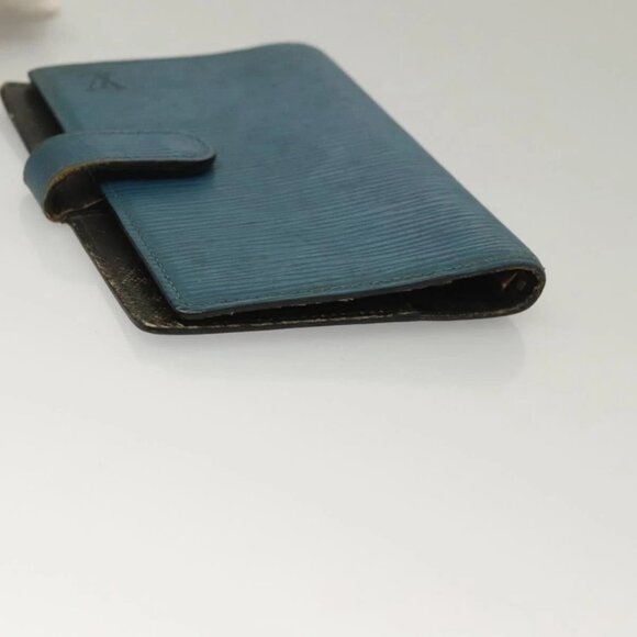 LOUIS VUITTON Epi Agenda PM Day Planner Cover 2Set Blue R20055 LV Auth 131566 - Picture 13 of 16